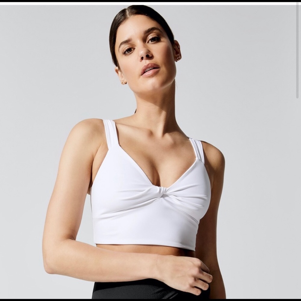 EUC Carbon 38 white sports bra size Small